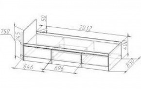 Детская кровать Юниор-5 ЛДСП в Сухом Логу - suhoj-log.mebel-e96.ru