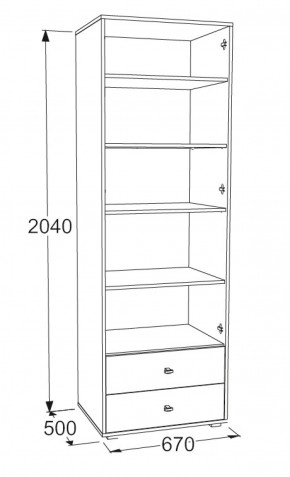 Набор детской мебели Омега-18 (модульная) в Сухом Логу - suhoj-log.mebel-e96.ru