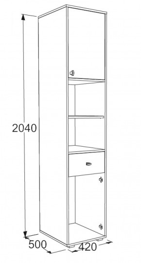 Набор детской мебели Омега-18 (модульная) в Сухом Логу - suhoj-log.mebel-e96.ru