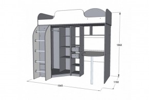 Набор детской мебели Омега-18 (модульная) в Сухом Логу - suhoj-log.mebel-e96.ru