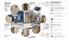 Стол письменный 1д3ящ Валенсия Дуб сонома (Имп) в Сухом Логу - suhoj-log.mebel-e96.ru