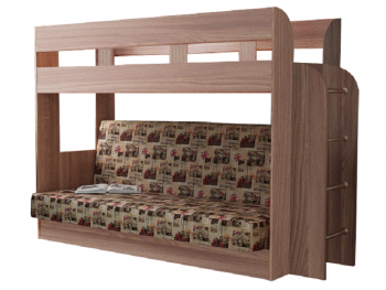 Кровать двухъярусная с диваном Дива ( Версаль) в Сухом Логу - suhoj-log.mebel-e96.ru