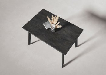 Стол нераздв. Дублин 32 КРАФТ В2, ЛДСП Цемент темный (Вудман) в Сухом Логу - suhoj-log.mebel-e96.ru