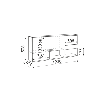 Полка 1 Дуглас М10 (Риннер) в Сухом Логу - suhoj-log.mebel-e96.ru