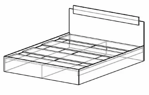 Кровать двуспальная Эко 1400 белый (Эра) в Сухом Логу - suhoj-log.mebel-e96.ru