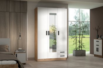 Шкаф 1200 мм Эконом с зеркалом (Зарон) в Сухом Логу - suhoj-log.mebel-e96.ru
