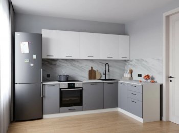 Угловой кухонный гарнитур Элеганция 2600*1600 мм Sanvut в Сухом Логу - suhoj-log.mebel-e96.ru