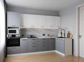 Угловой кухонный гарнитур Элеганция 3200*1400 мм (Санвут) в Сухом Логу - suhoj-log.mebel-e96.ru