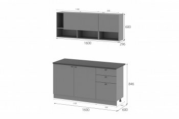 Кухонный гарнитур Энни 1600 мм (МИ) в Сухом Логу - suhoj-log.mebel-e96.ru