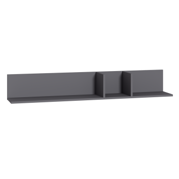 Полка Эйр 16.490 графит (Моби) в Сухом Логу - suhoj-log.mebel-e96.ru | фото