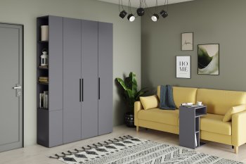 Стенка Эйр модульная, графит (Моби) в Сухом Логу - suhoj-log.mebel-e96.ru