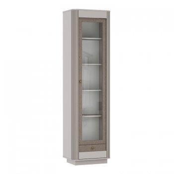 Шкаф витрина 34.06 Фантазия кашемир (Олмеко) в Сухом Логу - suhoj-log.mebel-e96.ru