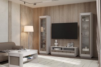 Стенка Фантазия модульная, кашемир (Олмеко) в Сухом Логу - suhoj-log.mebel-e96.ru