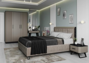 Спальный гарнитур Фиделия, модульный (Олмеко) в Сухом Логу - suhoj-log.mebel-e96.ru