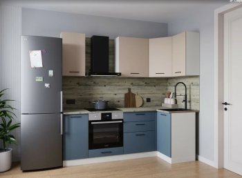 Угловой кухонный гарнитур Фьюжн 2200*1000 мм (Sanvut) в Сухом Логу - suhoj-log.mebel-e96.ru