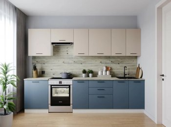 Кухонный гарнитур Фьюжн 3000 мм (Санвут) в Сухом Логу - suhoj-log.mebel-e96.ru