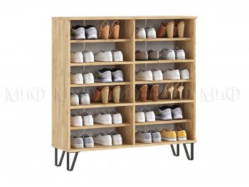 Обувница Флэш крафт/грин (Миф) в Сухом Логу - suhoj-log.mebel-e96.ru