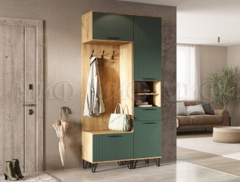 Прихожая Флэш комп.1, крафт/графит (Миф) в Сухом Логу - suhoj-log.mebel-e96.ru
