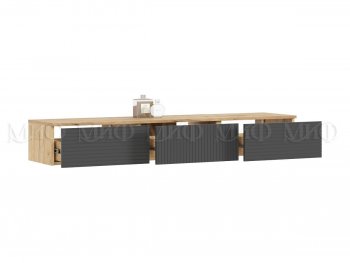 Стенка Флэш комп.2 крафт/графит (Миф) в Сухом Логу - suhoj-log.mebel-e96.ru