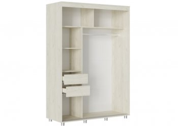 Шкаф-купе 1500 мм Форест крафт белый (Стиль) в Сухом Логу - suhoj-log.mebel-e96.ru