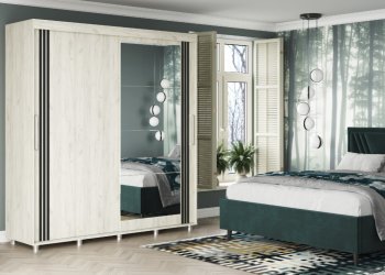 Шкаф-купе 2000 мм Форест крафт белый (Стиль) в Сухом Логу - suhoj-log.mebel-e96.ru