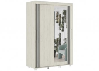Шкаф-купе 1500 мм Форест крафт белый (Стиль) в Сухом Логу - suhoj-log.mebel-e96.ru