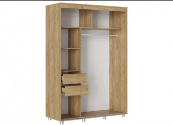 Шкаф-купе 1500 мм Форест крафт золотой(Стиль) в Сухом Логу - suhoj-log.mebel-e96.ru