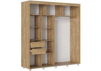 Шкаф-купе 2000 мм Форест крафт золотой(Стиль) в Сухом Логу - suhoj-log.mebel-e96.ru