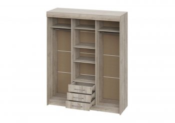 Шкаф-купе 1700 мм Фортуна (Дуб крафт серый) (ИЦ) в Сухом Логу - suhoj-log.mebel-e96.ru