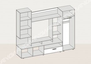 Гостиная Аллегро вариант-3 (Венге/Белфорт) в Сухом Логу - suhoj-log.mebel-e96.ru