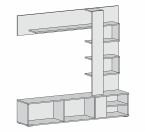 Гостиная Невада (дуб сонома/белый бриллиант) в Сухом Логу - suhoj-log.mebel-e96.ru