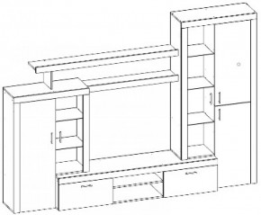 Гостиная Орландо композиция №2 в Сухом Логу - suhoj-log.mebel-e96.ru