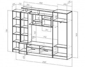 Стенка Оскар (Лин) в Сухом Логу - suhoj-log.mebel-e96.ru