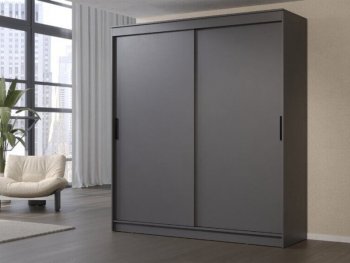 Шкаф-купе 2000 мм Гранд-1 ЛДСП, графит (Эра) в Сухом Логу - suhoj-log.mebel-e96.ru