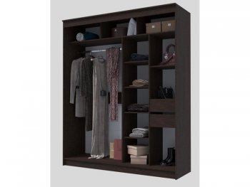 Шкаф-купе 2000 мм Гранд-1 ЛДСП, венге (Эра) в Сухом Логу - suhoj-log.mebel-e96.ru