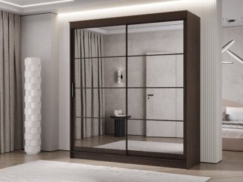 Шкаф-купе 2000 мм Гранд-1 зеркало/зеркало, венге (Эра) в Сухом Логу - suhoj-log.mebel-e96.ru