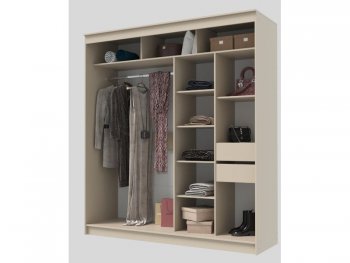 Шкаф-купе 2000 мм Гранд-1 ЛДСП, сатин (Эра) в Сухом Логу - suhoj-log.mebel-e96.ru