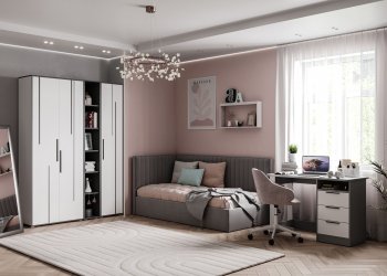 Набор детской мебели Грей модульный (МЛК) в Сухом Логу - suhoj-log.mebel-e96.ru
