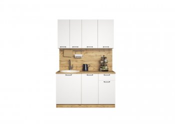 КУхонный гарнитур Хелмер 1400 мм (Сурская) в Сухом Логу - suhoj-log.mebel-e96.ru