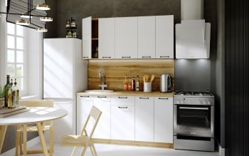 КУхонный гарнитур Хелмер 1600 мм (Сурская) в Сухом Логу - suhoj-log.mebel-e96.ru