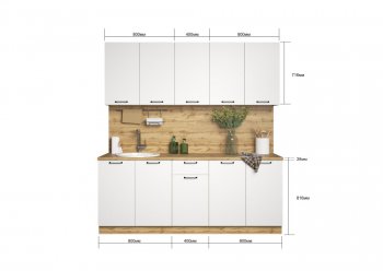 КУхонный гарнитур Хелмер 2000 мм (Сурская) в Сухом Логу - suhoj-log.mebel-e96.ru
