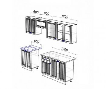 Кухонный гарнитур Хозяюшка 2400 Трюфель (Эра) в Сухом Логу - suhoj-log.mebel-e96.ru