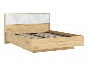 Кровать парящая Ирис крафт/белый (Миф) в Сухом Логу - suhoj-log.mebel-e96.ru | фото