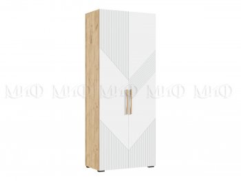 Шкаф распашной 900 мм Ирис с антресолью, крафт/белый (Миф) в Сухом Логу - suhoj-log.mebel-e96.ru