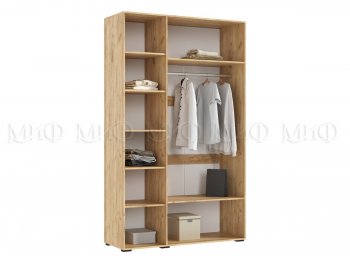 Шкаф 1350 мм Ирис с антресолью, крафт/белый (Миф) в Сухом Логу - suhoj-log.mebel-e96.ru