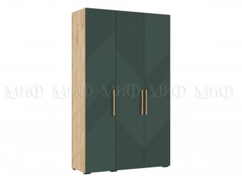 Шкаф 1350 мм Ирис с антресолью, крафт/грин (Миф) в Сухом Логу - suhoj-log.mebel-e96.ru