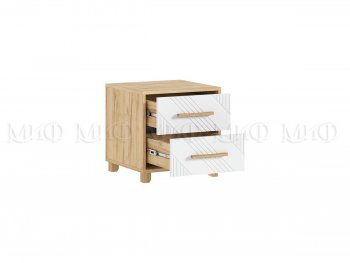 Тумба прикроватная Ирис крафт/белый, 2 шт (Миф) в Сухом Логу - suhoj-log.mebel-e96.ru