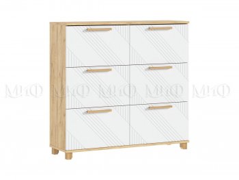 Обувница Ирис крафт/белый (Миф) в Сухом Логу - suhoj-log.mebel-e96.ru