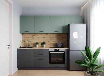 Кухонный гарнитур Изумруд 2550 мм (Санвут) в Сухом Логу - suhoj-log.mebel-e96.ru