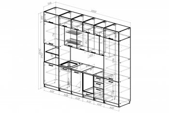 Кухонный гарнитур Жасмин экстра 3000 мм (Герда) в Сухом Логу - suhoj-log.mebel-e96.ru